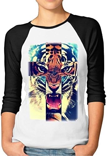 Galaxy Tiger Adult Loose Fit 3/4 Sleeve Tshirts