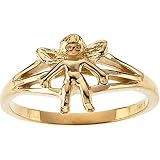14K Yellow Gold Angel Chastity Ring