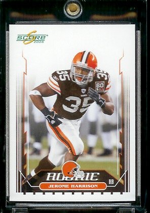 2006 Score Football Card # 349 Jerome Harrison (RC) Rookie Card - Cleveland Browns - NFL
