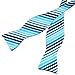 PenSee Classic Striped Jacquard Bow Ties for Mens Self Tie Bowtie - Various Design