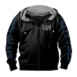 Open Road Men's Hoodie: Hooded Men's Jacket With Motorcycle Art