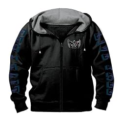 "Open Road" Men's Hoodie: Hooded Men's Jacket With Motorcycle Art