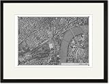 Black Framed/Matted Print 17x23, London
