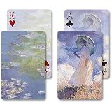 Woman with Parasol / Water Lilies - Bridge Double Deck Playing Cards