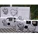 10 Pack Antique Silver Hearts Wedding Disposable 35mm Cameras in Gift Boxes with Matching Tents 27 Exp.