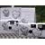 10 Pack Antique Silver Hearts Wedding Disposable 35mm Cameras in Gift Boxes with Matching Tents 27 Exp.