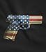 USA Pistol American Gun Flag - 4th of July - Men's T-Shirt