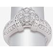 14K White Gold Diamond Ring - 1.50 Ct.