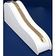 White Leather Bracelet Watch Ramp Showcase Display