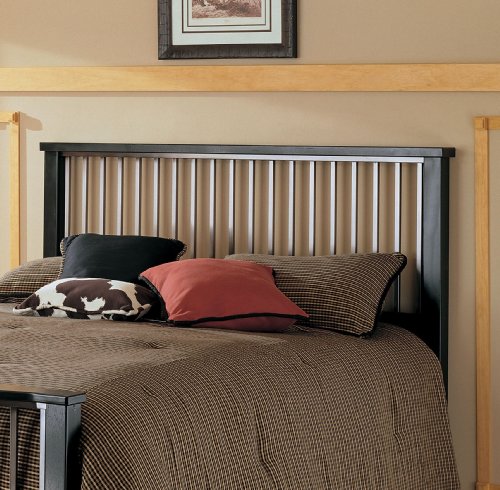 Fashion Bed Group Fresno Headboard, Ebony/Pewter, Queen
