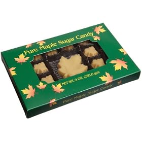Butternut Mountain Farm Pure Maple Sugar Candy, 9-Ounce Box