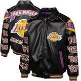 NBA Los Angeles Lakers NBA Champs Commemorative Pleather Jacket - Black (X-Large)
