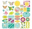 Girl Just Chillin Glitter Die-Cuts (Making Memories) 31354