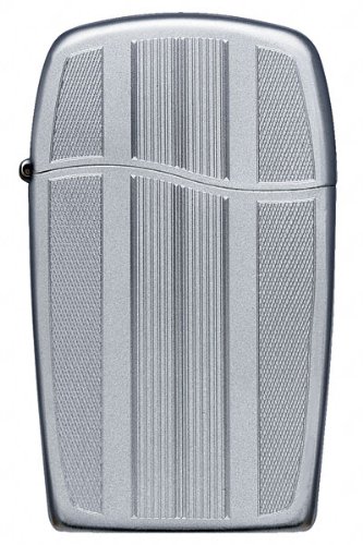 Chrome Tuxedo Torch Flame Zippo Blu Lighter