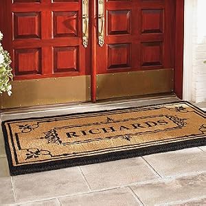36-inch x 72-inch Parkside Monogrammed Entry Mat - Frontgate