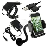 FOR HTC SENSATION 4G HOLDER MOUNT + USB + CAR + HOME CHARGER