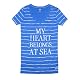 Tommy Hilfiger Women V-neck Designer Logo Graphic T-shirt