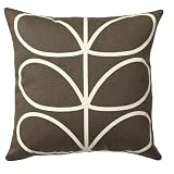 Orla Kiely Linear Stem Cushion - Chocolate