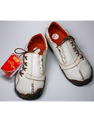 Damen Comfort Leder Schuh von TMA EYES Wei