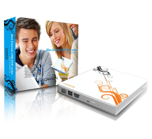 Canyon CNR-DVDRW1W Externes DVD-RW-Laufwerk mit USB 2.0 wei&szlig; Preisvergleich