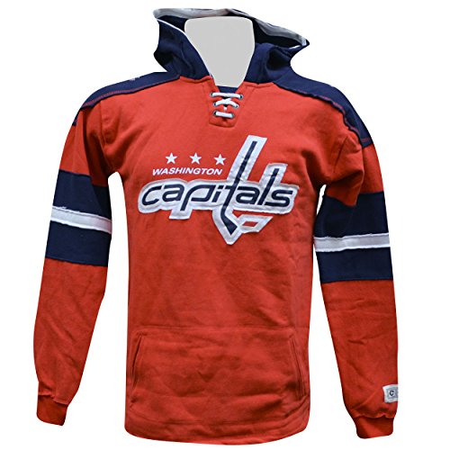 Washington Capitals Youth CCM Pullover Hooded Sweatshirt