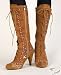 Jeffrey Campbell Tribe Tan Ultimate Lace Up Boot LIMITED EDITION