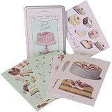Cavallini Sweet Treats Glitter Carte Postale Postcards - 12 in Tin, One