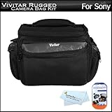 Vivitar Deluxe Rugged Camera Bag / Case For Sony Alpha A390, A560, A580, A9 ....