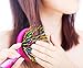 Detangling Brush with Mirror- No Tangle & Pain- Anti Static Soft Bristle- Massaging & Straightening Detangler- Rubberized Grip- Cool/ Cute Colors- Wet & Dry Detangle Comb- For All Hair Types
