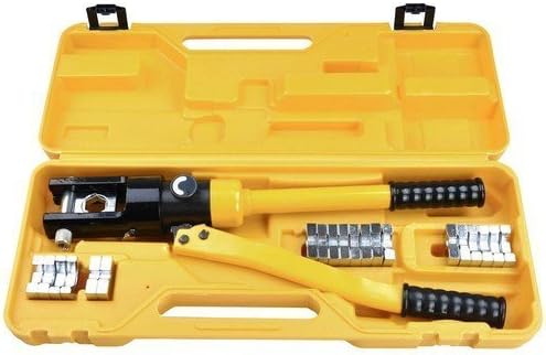 16 /Ton Hydraulic Wire Crimper Crimping Tool 11 Dies Battery Cable Lug Terminal by Kingos Shop