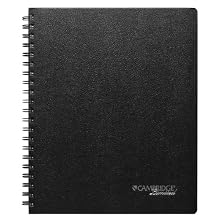Cambridge Limited Notebook Hardcover black 8.5 x 11 Inches (06100)