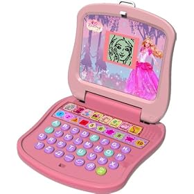 Oregon Scientific - BJ68D Barbie Electronic Learning Laptop