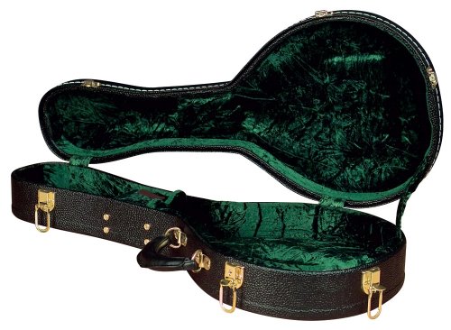 Golden Gate Deluxe Vintage Case for A-Model Mandolins (Hardshell, Black)
