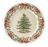 Spode Christmas Tree 2007 Collection Red Ribbons Buffet Plate