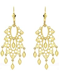 14K Yellow Gold Chandelier Earrings (1 3/4" x 1/2")