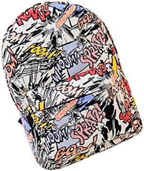 lidahao Graffiti Backpack Hip Hop Bag Students Backpack School Bags for Teenage Girls Boys(Burst letter)