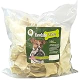 Pet Magasin Rawhide Chips for Dogs - Natural Beef Rawhide Chews, 1 Pound Bag
