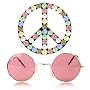 Love Around the World Lennon Style Fashion Sunglasses 1.25 x 1.25 Lens