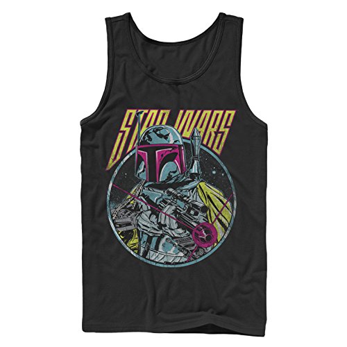 Star Wars Boba Fett Blaster Mens Graphic Tank Top