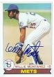 Wiilie Montanez autographed baseball card (New York Mets) 1979 Topps