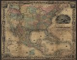 Map of the United States of America, The British Provinces, Mexico, The West Indies and Central America with part of New Grenada and Venezuela
