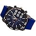 2013newestseller 1pcs Blue Casual Mens Womens 3 Eyes Big Dial Quartz Wrist Watches