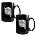 Florida Marlins MLB 2pc Black Ceramic Mug Set - Primary Logo by Great American Products