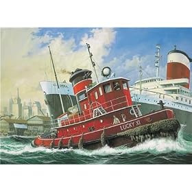 Harbor Tug Boat 1-108 Plastic Ship Model Kit by Revell Germany