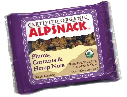 Alpsnack Plums, Currants & Hemp Nuts, 1.5-Ounce Bars (Pack of 12) Reviews