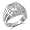 Mens Watchband-Style CZ Ring Sizes , 9