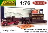 Review Lledo dg110002 / Days Gone # 110002 1/76 Scammell Ballast with Drawbar Trailer w/Boxed