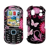 Samsung Intensity 2 U460 Pink Butterfly Design Hard Cover Crystal Case