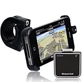 Wicked Chili Fahrradhalterung f�r Apple iPhone 4S / 4 mit Zusatz-Akku (1900mAh)