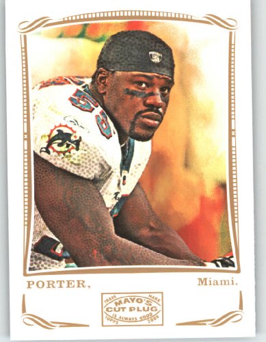 Joey Porter - Miami Dolphins - 2009 Topps Mayo Football Card # 127 / NFL Trading Card in Screwdown Case!